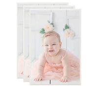 Prolenta Premium - Cadre photo Collage 3 pcs. pour mur table argenté 70x90 cm MDF