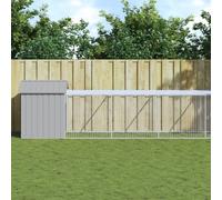 Prolenta Premium - Cage à poules avec enclos gris clair 117x1221x123 cm Acier galvanisé