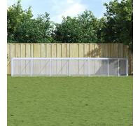 Prolenta Premium - Cage à poules avec toit gris clair 603x98x90 cm Acier galvanisé