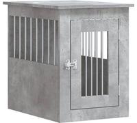 Prolenta Premium - Cage pour chien style meuble gris béton 45x62x59 cm Bois composite