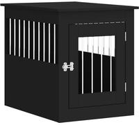 Prolenta Premium - Cage pour chien style meuble noir 55x75x65 cm bois composite