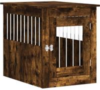 Prolenta Premium - Cage pour chiens style meuble chêne fumé 55x75x65 cm bois composite