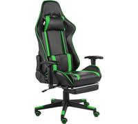 Prolenta Premium - Chaise de jeu avec repose-pieds Pivotant Vert PVC