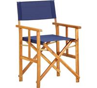 Prolenta Premium Chaise de régie Acacia massif bleu