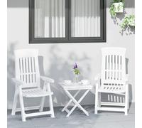 Prolenta Premium - Chaises Inclinables De Jardin Lot De 2 Blanc Pp Blanc