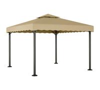 Prolenta Premium - Chapiteau Taupe 3x3 M Aluminium Et Acier Taupe