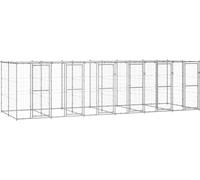 Prolenta Premium - Chenil extérieur avec toit Acier galvanisé 14,52 m