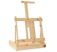 Prolenta Premium - Chevalet de table avec tiroir 41,5x37x12 cm pin massif