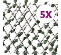 Prolenta Premium - Clôture En Treillis De Saule 5 Pcs 180x90 Cm Marron