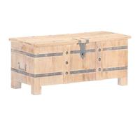 Prolenta Premium - Coffre 90x40x40 Cm Bois D'acacia Solide Marron