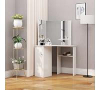 Prolenta Premium - Coiffeuse d'angle blanche