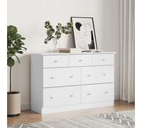 Prolenta Premium - Commode ALTA blanc 112x35x73 cm pin massif