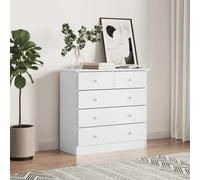 Prolenta Premium - Commode ALTA blanc 77x35x73 cm pin massif