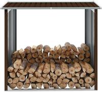 Prolenta Premium - Dépôt de bois de chauffage Acier galvanisé 172x91x154 cm Marron