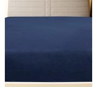 Prolenta Premium - Draps-housses 2 pcs. Jersey bleu marine 140x200 cm coton