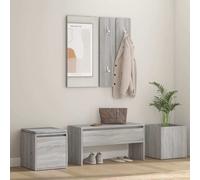Prolenta Premium - Ensemble de vestiaires Gris Sonoma Matériau dérivé du bois