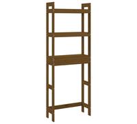 Prolenta Premium - Etagère de toilette brun miel 63x26x171 cm bois massif pin