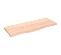 Prolenta Premium - Étagère murale 100x40x(2-4) cm Chêne massif Non traité