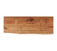 Prolenta Premium - Etagère murale 70x30x3,8 cm Rectangulaire Bois massif Acacia Bord d'arbre