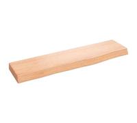 Prolenta Premium - Étagère murale marron clair 40x10x2 cm Chêne massif traité