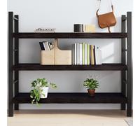 Prolenta Premium - Étagère murale marron foncé 140x60x(2-6)cm Chêne massif traité