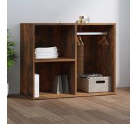 Prolenta Premium - Etagère pour coiffeuse chêne fumé 80x40x65 cm bois composite