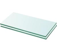 Prolenta Premium - Etagères 2 pcs. verre transparent 20x30 cm