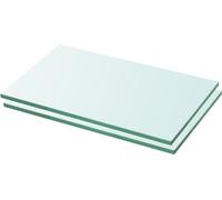 Prolenta Premium - Etagères 2 pcs. verre transparent 30x12 cm
