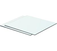 Prolenta Premium - Etagères 2 pcs. verre transparent 40x30 cm