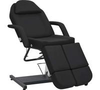 Prolenta Premium - Fauteuil de soins en similicuir noir 180x62x78 cm