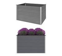 Prolenta Premium - Garten-Hochbeet WPC 150x100x91 cm Grau
