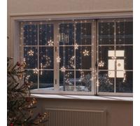 Prolenta Premium - Guirlandes lumineuses Étoile et Lune Télécommande 345 LED Blanc chaud