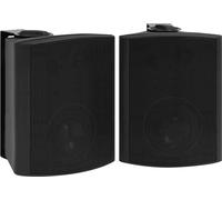 Prolenta Premium - Haut-parleurs muraux stéréo 2 pcs. noir Indoor Outdoor 120 W