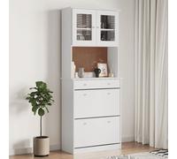 Prolenta Premium - Highboard ALTA blanc 77x35x188 cm pin massif