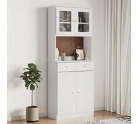 Prolenta Premium - Highboard ALTA blanc 77x35x188 cm pin massif