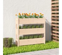 Prolenta Premium - Jardinière 112x25x104,5 Cm Bois Massif De Pin Marron