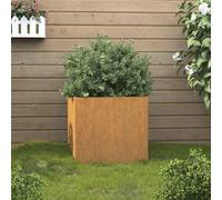 Prolenta Premium - Jardinière 32x30x29 Cm Acier Corten Marron