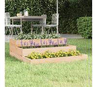 Prolenta Premium - Jardinière 78x78x27 Cm Bois Massif De Pin Marron