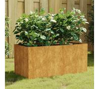 Prolenta Premium - Jardinière 80x40x40 Cm Acier Corten Marron