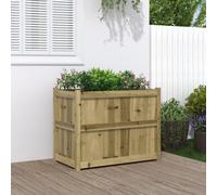 Prolenta Premium - Jardinière 90x50x70 Cm Bois De Pin Imprégné Marron