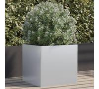 Prolenta Premium - Jardinière Argenté 49x47x46 Cm Acier Galvanisé Argent