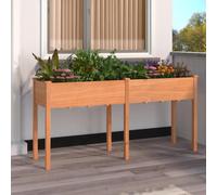 Prolenta Premium - Jardinière Avec Doublure Marron 161x45x76 Cm Bois Massif Sapin Marron