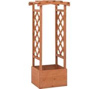 Prolenta Premium - Jardinière avec treillis 49x39x117 cm bois de sapin