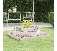 Prolenta Premium - Jardinière Blanc 83x83x27 Cm Bois Massif De Pin Blanc