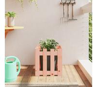 Prolenta Premium - Jardinière design clôture à lattes 40x40x40 cm bois massif douglas