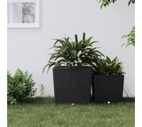 Prolenta Premium - Jardinière Et Intérieur Amovible Anthracite 37 /64 L Rotin Pp Anthracite