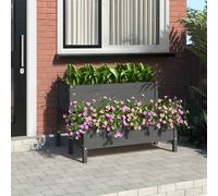 Prolenta Premium - Jardinière Gris 110x84x75 Cm Bois Massif De Pin Gris