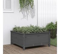 Prolenta Premium - Jardinière Gris 82,5x82,5x39 Cm Bois Massif De Pin Gris