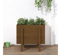 Prolenta Premium - Jardinière Marron Miel 62x50x57 Cm Bois Massif De Pin Marron