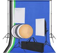 Prolenta Premium - Kit studio photo 5 fonds de couleur & 2 boîtes à lumière